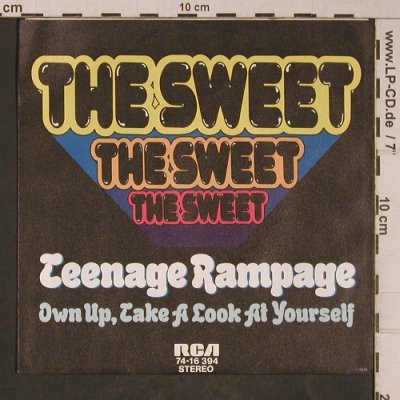 Sweet: Teenage Rampage, RCA (74-16 394), D, 1974 Typ: 7" Best.-Nr.: T5335 Preis: 4,00 Euro