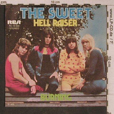 Sweet: Hell Raiser, VG+/m-, RCA(74-16322), D, 1973 - 7inch - T5337 - 2,50 Euro