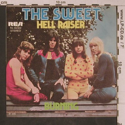 Sweet: Hell Raiser, VG+/m-, RCA (74-16322), D, 1973 Typ: 7" Best.-Nr.: T5337 Preis: 2,50 Euro
