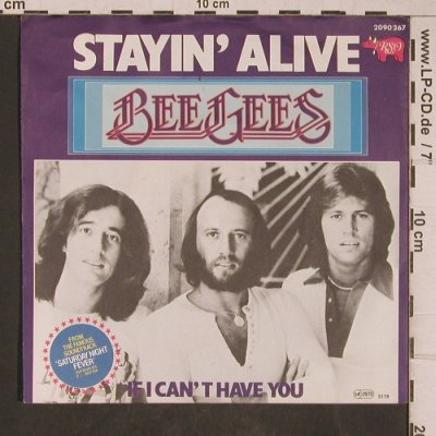 Bee Gees: Stayin' Alive / If I Can't Have You, RSO(2090 267), D, 1978 - 7inch - T5357 - 4,00 Euro