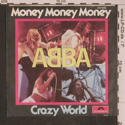 Abba: Money Money Money / Crazy World, Polydor(2001 696), D, 1976 - 7inch - T5358 - 4,00 Euro