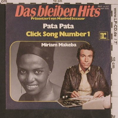 Makeba,Miriam: Pata Pata-Das bleiben Hits,VG+/m-, Reprise(REP 14 217), D, 1972 - 7inch - T5382 - 2,50 Euro