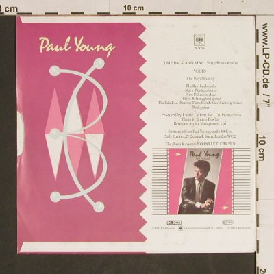 Young,Paul: Come Back And Stay, CBS(A 3636), D, 1983 - 7inch - T538 - 2,00 Euro