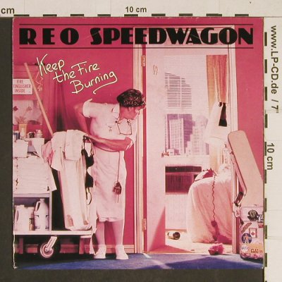 Speedwagon,Reo: Keep The Fire Burning, Epic(A-2495), NL, 1982 - 7inch - T544 - 2,50 Euro