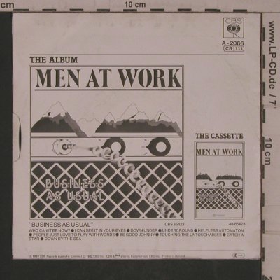 Men At Work: Down Under / Helpless Automaton, CBS(A-2066), NL, 1982 - 7inch - T5488 - 4,00 Euro