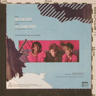 Thompson Twins: Hold Me Now / Let Loving Start, Arista (106 037-100), D, 1983 Typ: 7" Best.-Nr.: T5496 Preis: 2,50 Euro