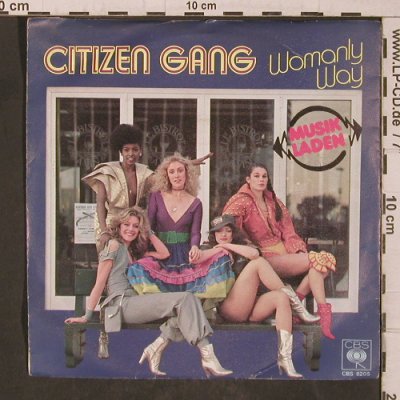 Citizen Gang: Womanly Way/People of the World, CBS BlitzInfo (CBS S 8205), D, m-/vg+, 1979 Typ: 7" Best.-Nr.: T5520 Preis: 4,00 Euro