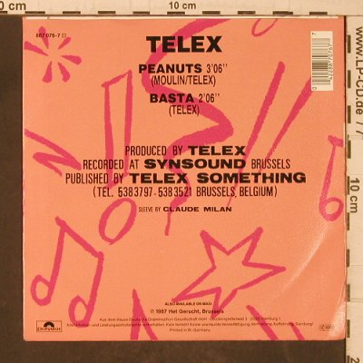 Telex: Peanuts, Polydor(887 076-7), D, 1987 - 7inch - T5554 - 4,00 Euro