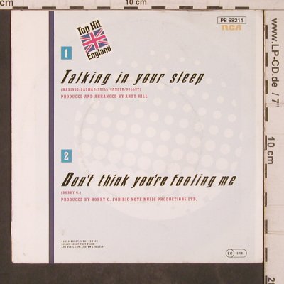 Bucks Fizz: Talking in your sleep/Don't think.., RCA (PB 68211), D, 1984 Typ: 7" Best.-Nr.: T5594 Preis: 3,00 Euro