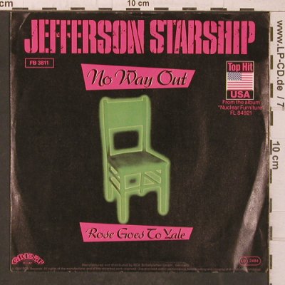 Jefferson Starship: No Way Out, Grunt (FB 3811), D, 1984 Typ: 7" Best.-Nr.: T5650 Preis: 3,00 Euro