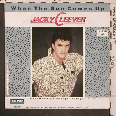 Cleever,Jacky: When the sun comes up, Teldec (6.14252 AC), D, 1984 Typ: 7" Best.-Nr.: T5658 Preis: 3,00 Euro