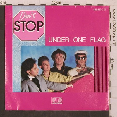 Under one Flag: Don't Stop / Saver Sex, m-/vg+, Jupiter (855 527-7), D, 1987 Typ: 7" Best.-Nr.: T5687 Preis: 3,00 Euro