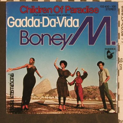 Boney M.: Gadda-Da-Vida /Children of Paradise, Hansa(102 400-100), D, 1980 - 7inch - T5786 - 4,00 Euro