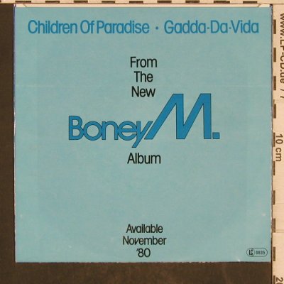 Boney M.: Gadda-Da-Vida /Children of Paradise, Hansa(102 400-100), D, 1980 - 7inch - T5786 - 4,00 Euro