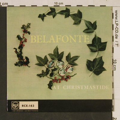Belafonte,Harry: At Christmastide, Medley, vg+/m-, RCA (RCX-163), UK, 1958 Typ: EP Best.-Nr.: T610 Preis: 3,00 Euro