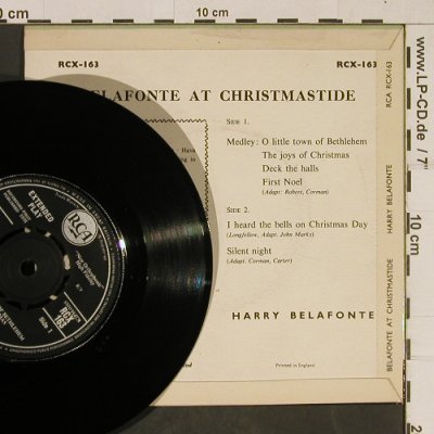 Belafonte,Harry: At Christmastide, Medley, vg+/m-, RCA(RCX-163), UK, 1958 - EP - T610 - 3,00 Euro