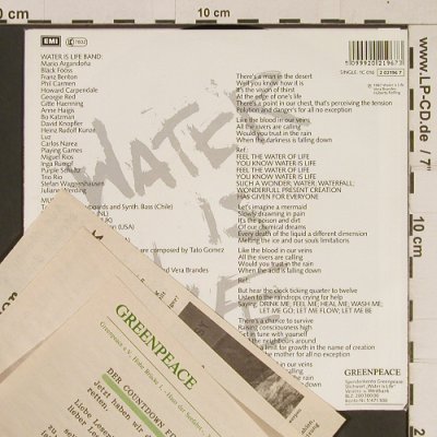 V.A.Water is Life - Band: Water is Life/Spirit of Life, EMI/Greenpeace (2 02196 7), D, 1987 Typ: 7" Best.-Nr.: T617 Preis: 4,00 Euro