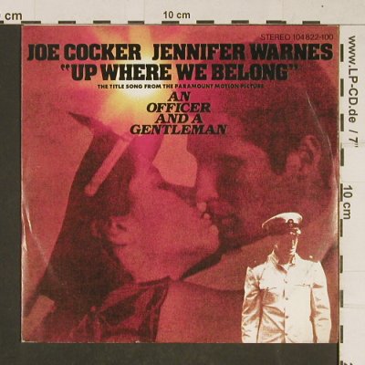 Cocker,Joe - Jennifer Warnes: Up Where We Belong/SweetLittleWoman, Island (104 822-100), D, 1982 Typ: 7" Best.-Nr.: T662 Preis: 1,50 Euro
