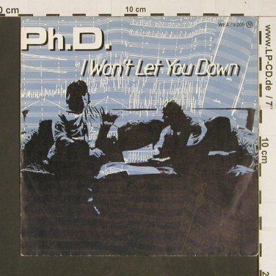 Ph.D.: I Won't Let You Down, WEA(79209), D, 1981 - 7inch - T72 - 2,50 Euro