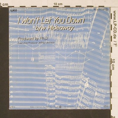 Ph.D.: I Won't Let You Down, WEA(79209), D, 1981 - 7inch - T72 - 2,50 Euro