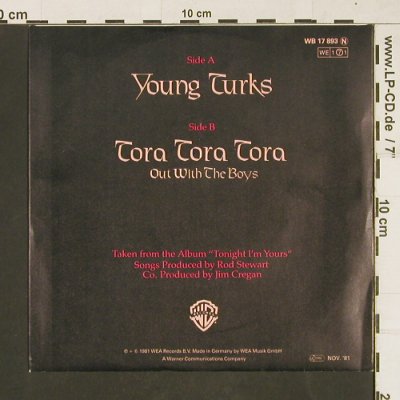 Stewart,Rod: Young Turks / Tora,Tora,Tora, WB(17 893), D, 1981 - 7inch - T73 - 3,00 Euro