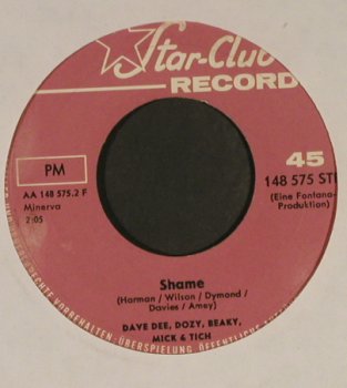 Dave Dee,Dozy,Beaky,Mick & Tich: Save Me/Shame, vg+, NoCover, Star Club (148 575 STF), D Typ: 7" Best.-Nr.: T949 Preis: 3,00 Euro