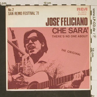 Feliciano,Jose: Che Sara, RCA(74-16 073), D, 1971 - 7inch - T958 - 2,50 Euro