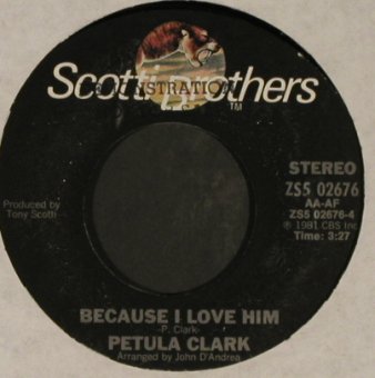 Clark,Petula: Natural Love, LC, PromoStampOnLabel, ScottiBros (ZS5 02676), US, 1981 Typ: 7" Best.-Nr.: T995 Preis: 2,50 Euro