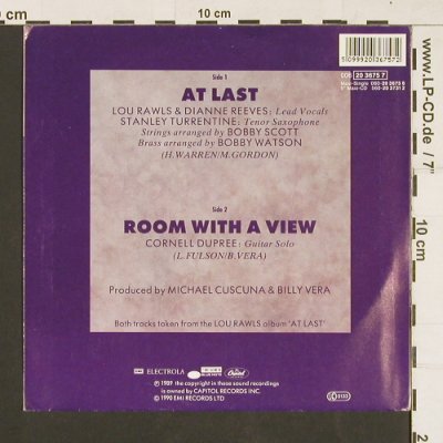 Rawls,Lou: At Last / Room with a view, Blue Note(20 3675 7), D,  - 7inch - S9535 - 4,00 Euro