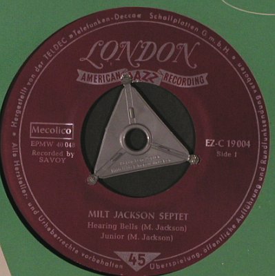 Jackson,Milt - Septet: Hearing Bells +3, vg+/FLC, London(EZ-C-19004), D,  - EP - T4863 - 5,00 Euro