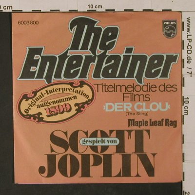 Joplin,Scott: The Entertainer/Der Clou, rec.1899, Philips(6003 800), D, 1974 - 7inch - T1168 - 2,50 Euro