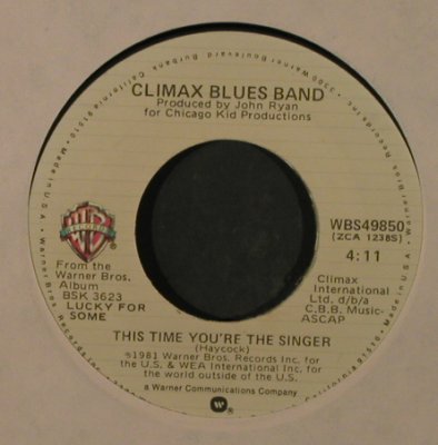 Climax Blues Band: Darlin'/This Time You're The Singer, WB(WBS49850), US, FLC, 1981 - 7inch - T2197 - 3,00 Euro