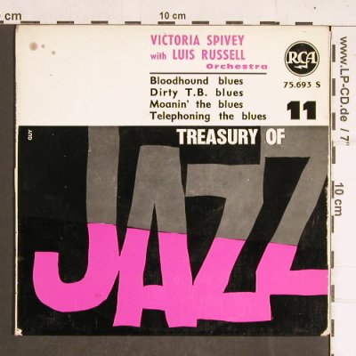 Spivey,Victoria-w.Luis Russell Orch: Trasure of Jazz - 11, m-/vg+, RCA(75.693), F,  - EP - T4228 - 5,00 Euro