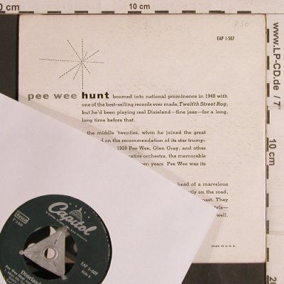 Pee Wee Hunt: Chicago+3, vg+/m-, Capitol(EAP 1-507), US,  - EP - T5018 - 3,00 Euro
