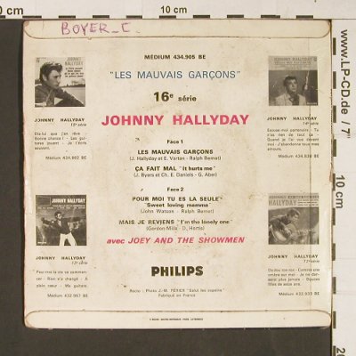 Hallyday,Johnny: Les Mauvais Garcons, --/ vg, woc, Philips(434.905), F,  - Cover - S9278 - 4,00 Euro