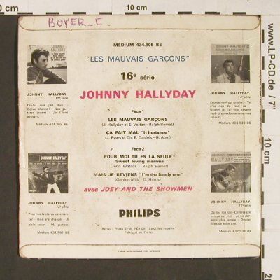 Hallyday,Johnny: Les Mauvais Garcons, --/ vg, woc, Philips (434.905), F Typ: Cover Best.-Nr.: S9278 Preis: 4,00 Euro
