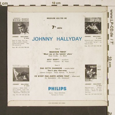 Hallyday,Johnny: Same(7 Series), vg-/m-, bad cond., Philips(432.799 BE), F,  - EP - S9280 - 9,00 Euro