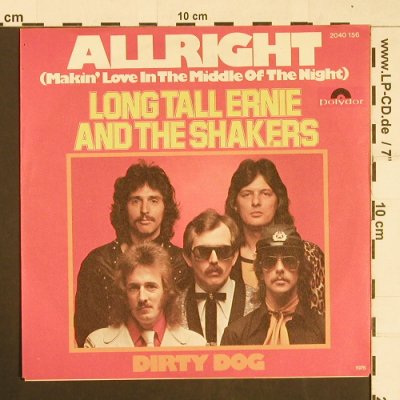 Long Tall Ernie & The Shakers: Allright / Dirty Dog, Polydor (2040 156), D, 1976 Typ: 7" Best.-Nr.: S9623 Preis: 3,00 Euro