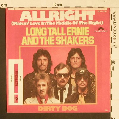 Long Tall Ernie & The Shakers: Allright / Dirty Dog, Polydor (2040 156), D, 1976 Typ: 7" Best.-Nr.: S9623 Preis: 3,00 Euro