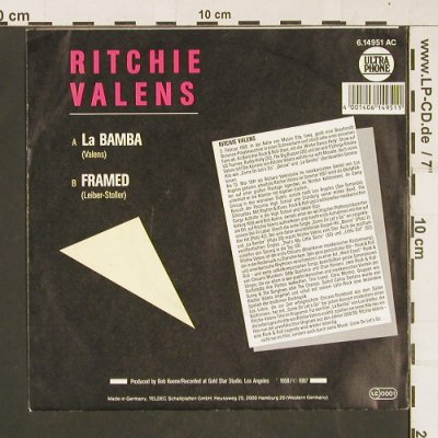 Valens,Ritchie: La Bamba / Framed, Ultraphone(6.14951AC), D, 1987 - 7inch - S9835 - 2,00 Euro