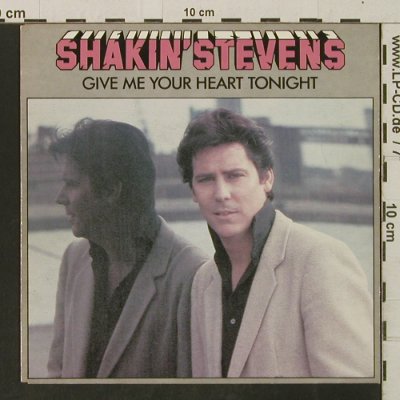 Shakin'Stevens: Give Me Your Heart Tonight/Thinkin', Epic (A2656), NL, 1982 Typ: 7" Best.-Nr.: T3279 Preis: 2,50 Euro