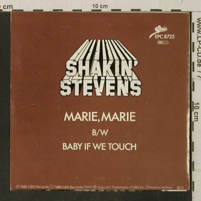 Shakin'Stevens: Marie,Marie / Baby If We Touch, Epic(EPC 8725), NL, 1980 - 7inch - T3280 - 2,50 Euro