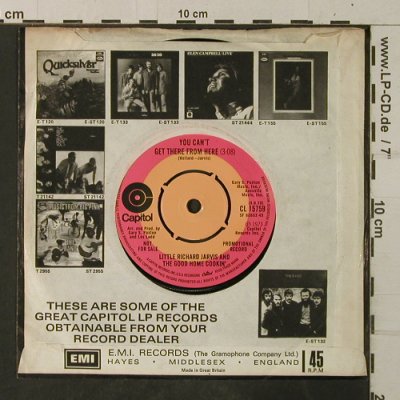 Little Richard Jarvis&GoodHomeCooki: Heritage Part 1/You Can't Get..,FLC, Capitol,Promo (CL 15759), UK,vg+/VG+, 1973 Typ: 7" Best.-Nr.: T3887 Preis: 3,00 Euro