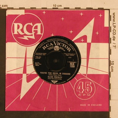 Presley,Elvis: Devil in Disguise/Please don't drag, RCA(RCA 1355), UK,  - 7inch - T4355 - 6,00 Euro