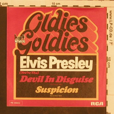 Presley,Elvis: Devil in Disguise/Suspicion, RCA (PB 09002), D Typ: 7" Best.-Nr.: T4496 Preis: 4,00 Euro