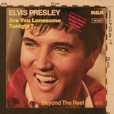 Presley,Elvis: AreYouLonesomeTonight?(Lachversion), RCA Victor (PB 9630), D, 1980 Typ: 7" Best.-Nr.: T4742 Preis: 5,00 Euro