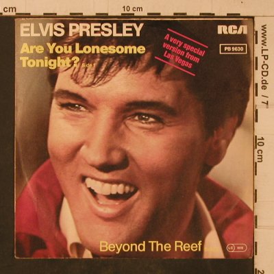 Presley,Elvis: AreYouLonesomeTonight?(Lachversion), RCA Victor (PB 9630), D, 1980 Typ: 7" Best.-Nr.: T4742 Preis: 5,00 Euro
