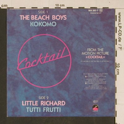Beach Boys / Little Richard: Kokomo / Tutti Frutti - OST, Elektra (969 385-7), D, 1988 Typ: 7" Best.-Nr.: T602 Preis: 3,00 Euro