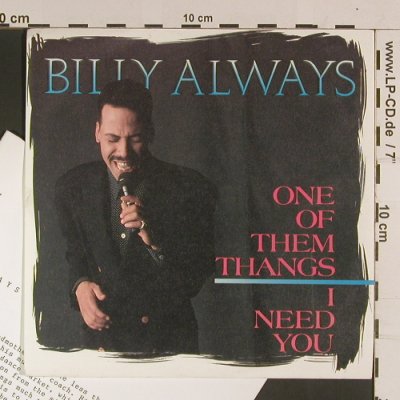 Always,Billy: One of them Tanks/I need you, Waylo Records(269540), NL, 1990 - 7inch - S8044 - 2,50 Euro