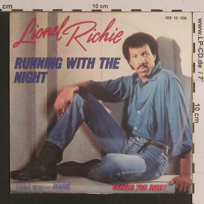 Richie,Lionel: RunningWithTheNight/ ServesYouRight, Motown(100-15-108), D, 1982 - 7inch - S8271 - 2,50 Euro